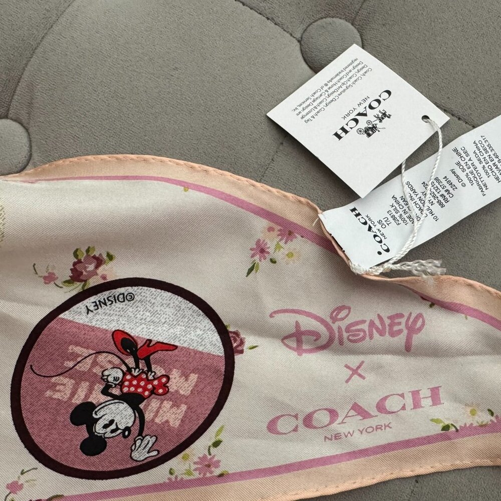 Coach x Disney Silk Scarf (NWT)